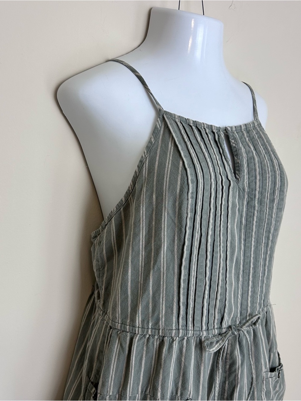 Free People Medium Bohemian Barrel Leg Verona Bare Stripe One Piece Jumpsuit - Picture 3 of 13